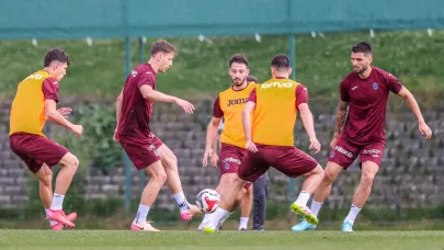 Trabzonspor'da 7 eksikle antrenman mesaisi