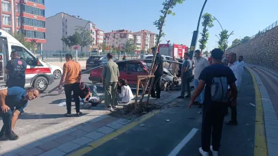 Malatya'da trafik kazası: Aynı araçtaki 4 kişi yaralandı