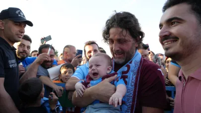 Erzurum'da taraftardan Trabzonspor'a sevgi seli