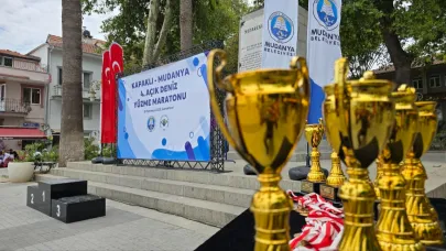4. Açık Deniz Yüzme Maratonu Mudanya'da sona erdi