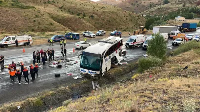 Sivas'ta otobüs kazasında ölenlerin kimlikleri tespit edildi