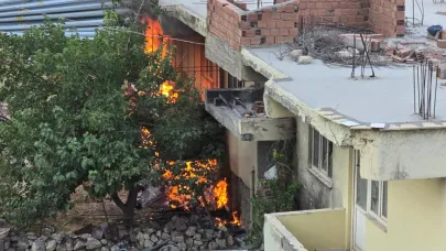 Adıyaman'da korkutan ev yangını
