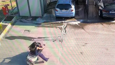 İnegöl'de korkutan motor kazası