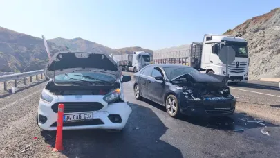 Elazığ'da zincirleme trafik kazası: 1 yaralı