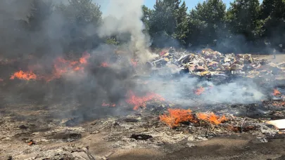 Orhangazi’de katı atık deposu yeniden alev aldı