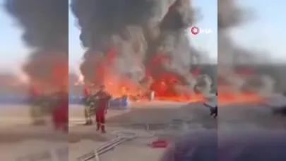 İran’da petrol ürünleri atölyesinde korkutan yangın
