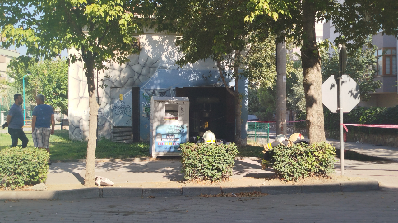 Bursa'da elektrik trafosu patladı