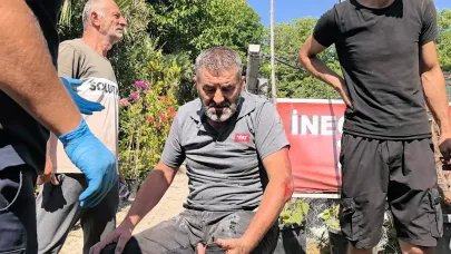 Yola çıkan köpeğe çarpan motosiklet sürücüsü yaralandı