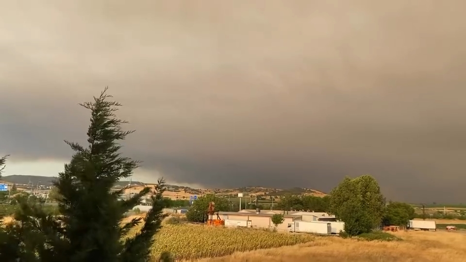 Bilecik'teki yangının dumanları Bursa’ya ulaştı