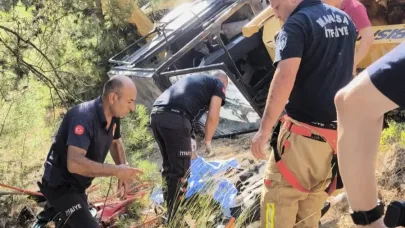 Manisa’da greyder devrildi: 1 ölü