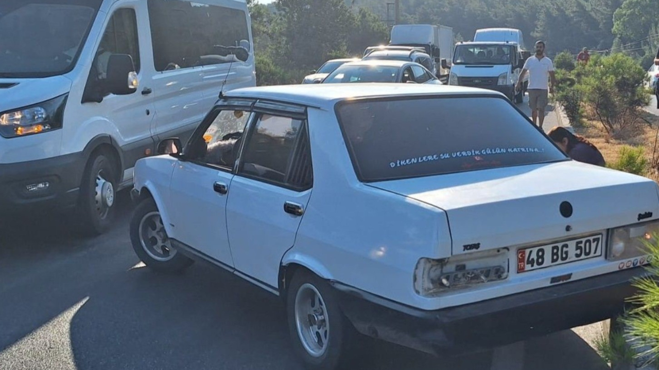 Bodrum'da zincirleme kaza: 2 yaralı