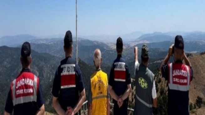 Çorum'da ormanlara dronlu denetim