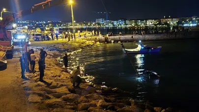 Park halindeki cip denize uçtu