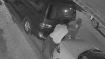 İstanbul’da plaka hırsızlığı böyle görüntülendi