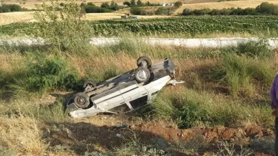 Otomobil takla attı: 1 yaralı
