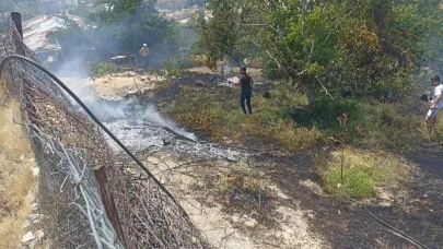 Malatya’da bahçe yangını