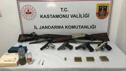 Kastamonu’da silah kaçakçılığı operasyonu: 4 gözaltı