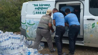 Büyükşehir'den yangın bölgesine destek