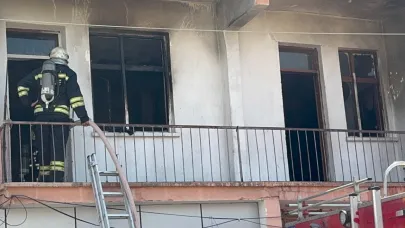Apartmanda yangın paniği
