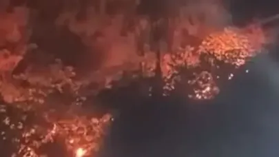 Bursa Tophane’de yangın çıktı