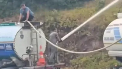 Harmancık'ta yangına müdahale sürüyor