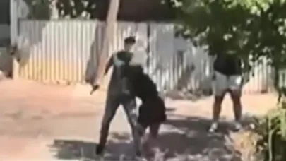 Ümraniye'de sokak ortasında kadını darp etti