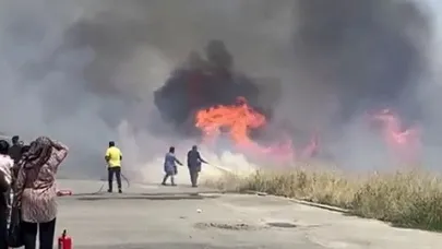 Erken müdahale konteyner kenti yanmaktan kurtardı