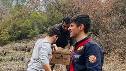 Yangın sürecinin sessiz kahramanı karacakaya su