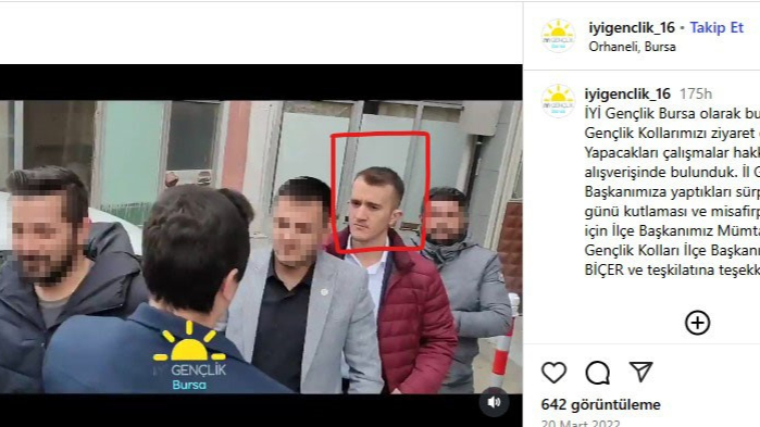 FETÖ'cü kundakçının İYİ Parti'deki görüntüleri ortaya çıktı