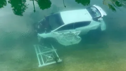 Araçla sulama kanalına uçtu: 3 yaralı