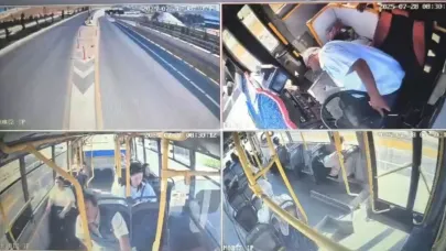 Kalp krizi geçiren otobüs şoförü hayatını kaybetti