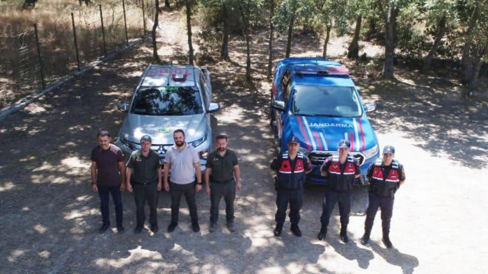 Gemlik'te yangınlara karşı hava destekli eğitim