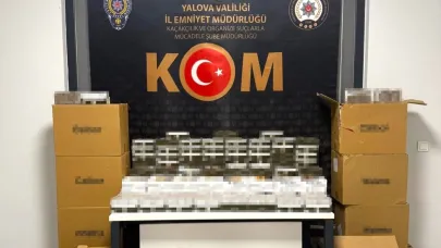 Yalova'da kaçak tütüne büyük operasyon