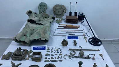 Bayburt'ta tarihi eser kaçakçılığı operasyonu