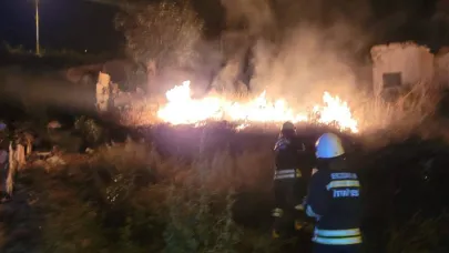 İtfaiyeden yangına zamanında müdahale!
