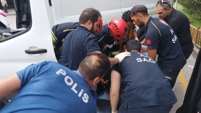 Araçta fenalaşan sürücüye hızlı müdahale