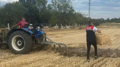Yangın sonrası Tarım Müdürlüğü üreticilerin yanında