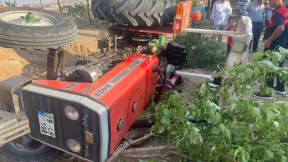 Çorum'da traktör takla attı: Sürücü yaralandı