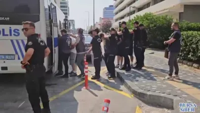 Bursa'da lüks ofise baskın: Online bahis çetesi çökertildi