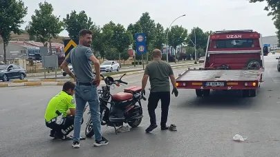 Trafikte kırmızı ışık ihlali kazaya neden oldu