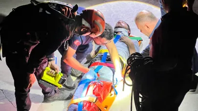 Alkol alırken 4 metre yükseklikten düştü: AFAD kurtardı
