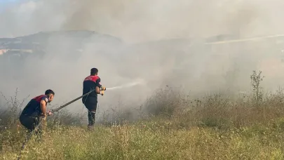 Burdur'da arazi yangını: 50 dönüm alan yandı