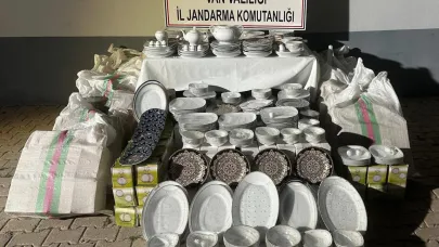 Van’da gümrük kaçağı malzemeler ele geçirildi
