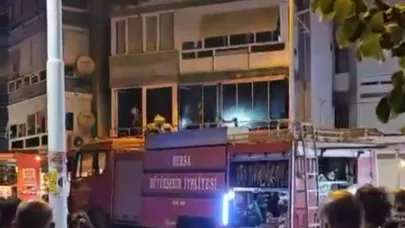 Bursa’da sitede yangın paniği