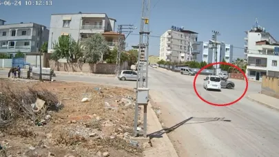 Sabırsız sürücü kazaya neden oldu