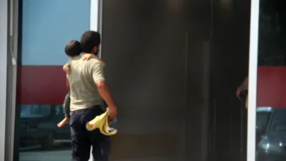 Damdan düşen çocuk herkesi korkuttu
