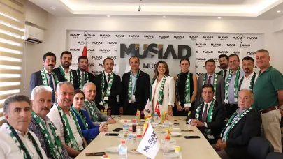 Muğlaspor yönetimi Muğla MÜSİAD’la bir araya geldi