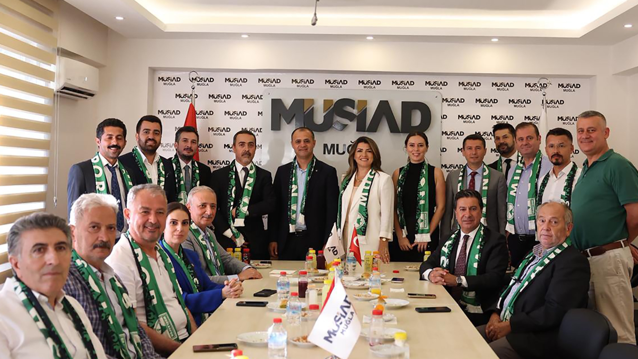 Muğlaspor yönetimi Muğla MÜSİAD’la bir araya geldi