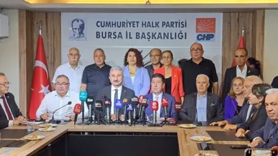 CHP Bursa İl Başkanlığı'nda ortak basın toplantısı