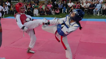 Kütahya'da ilk! Minikler Açık Hava Taekwondo Turnuvası düzenlendi